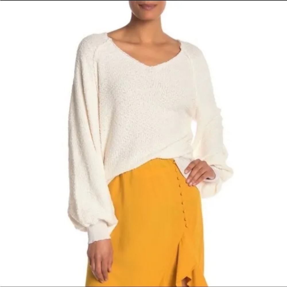 Code x Mode Balloon Sleeve popcorn  Oversized Sweater  Size Small
